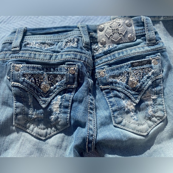 Girls MissMe Embellished Jeans - Picture 3 of 3